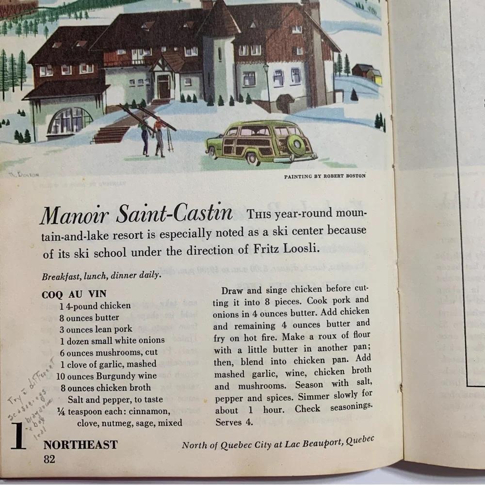 1954 The 2nd Ford Treasury of Favorite Recipes from Famous Eating Places Book